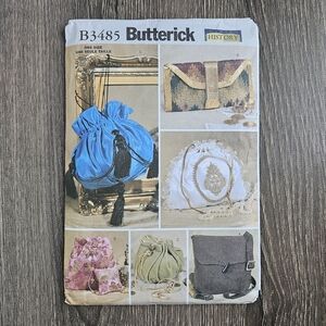 NEW Butterick B3485 Misses' Making History Historical Handbags Pattern